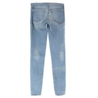 J Brand Blue Skinny Distressed Jeans