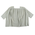 Caramel Faded Mint Green Blouse