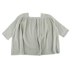 Caramel Faded Mint Green Blouse