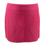 Alice and Olivia Pink Leather Mini Skirt