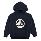 Petit Bateau Navy Boat Logo Hooded Sweatshirt