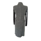 Chanel Checked Suit With Leather Sleeves