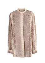 chloe snakeprint silk blouse