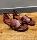 Hermes Rouge H Santorini Sandals