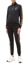 Fendi FF Side-stripe Black Track Jacket & Pants