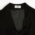 Weill Black Mesh Top Long Sleeved Dress