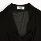 Weill Black Mesh Top Long Sleeved Dress
