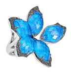 Stephen Webster Blue  'Love Me, Love Me Not' Crystal Haze Chance Large Cocktail Ring