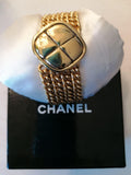 Chanel Vintage Gold Plated Chain Bracelet