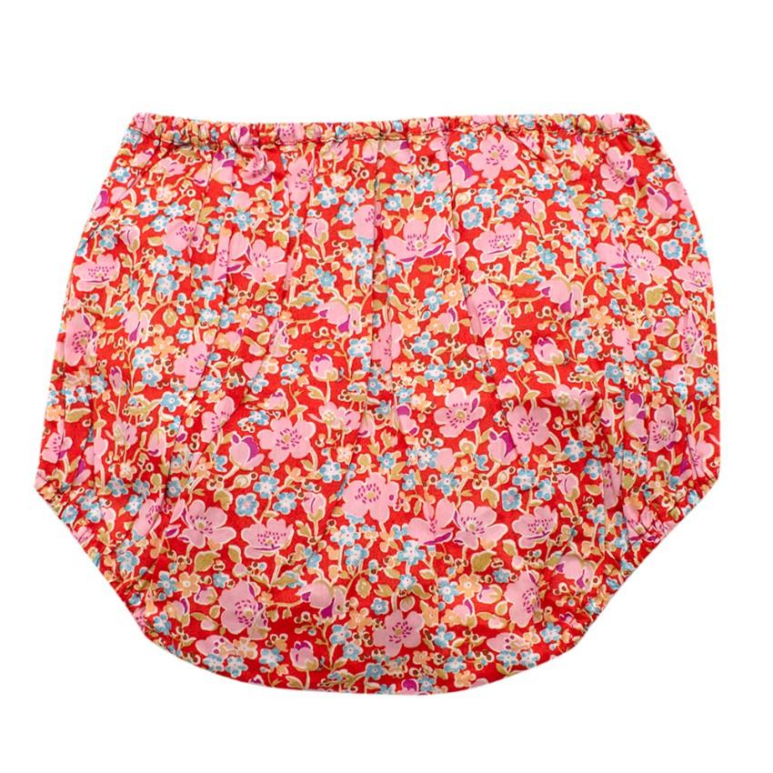 Caramel Red Floral Lily Bloomers