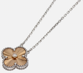 Van Cleef & Arpels White Gold Vintage Alhambra Necklace