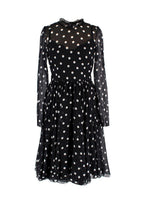 Dolce & Gabbanna Black Semi Sheer Polka Dot Dress