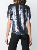 Temperley London Sara silver sequin blouse