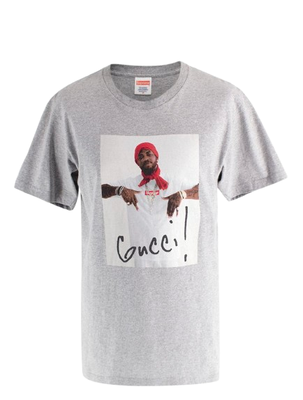 Supreme Grey 'Gucci Mane' Short Sleeve T-Shirt
