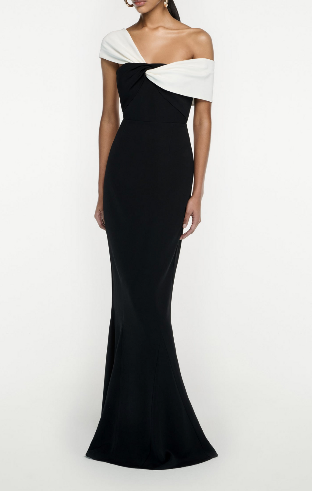 Roland Mouret Asymmetric Stretch Cady Gown
