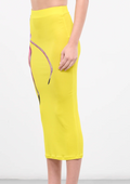 Louisa Ballou Ribbed Midi Skirt