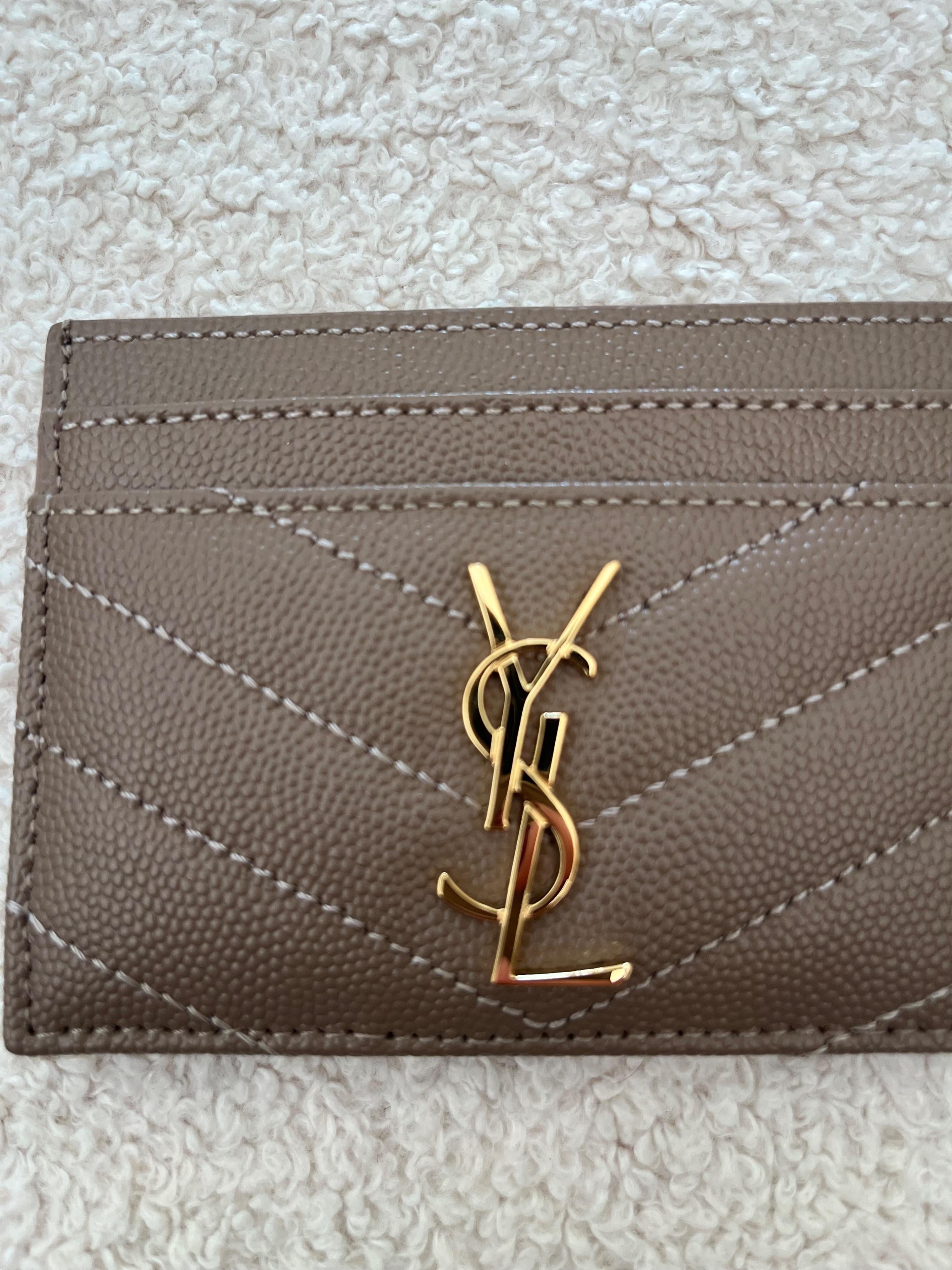 Saint Laurent Leather Card Holder
