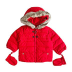Dior 12-18 Months Red Down Puffer Coat