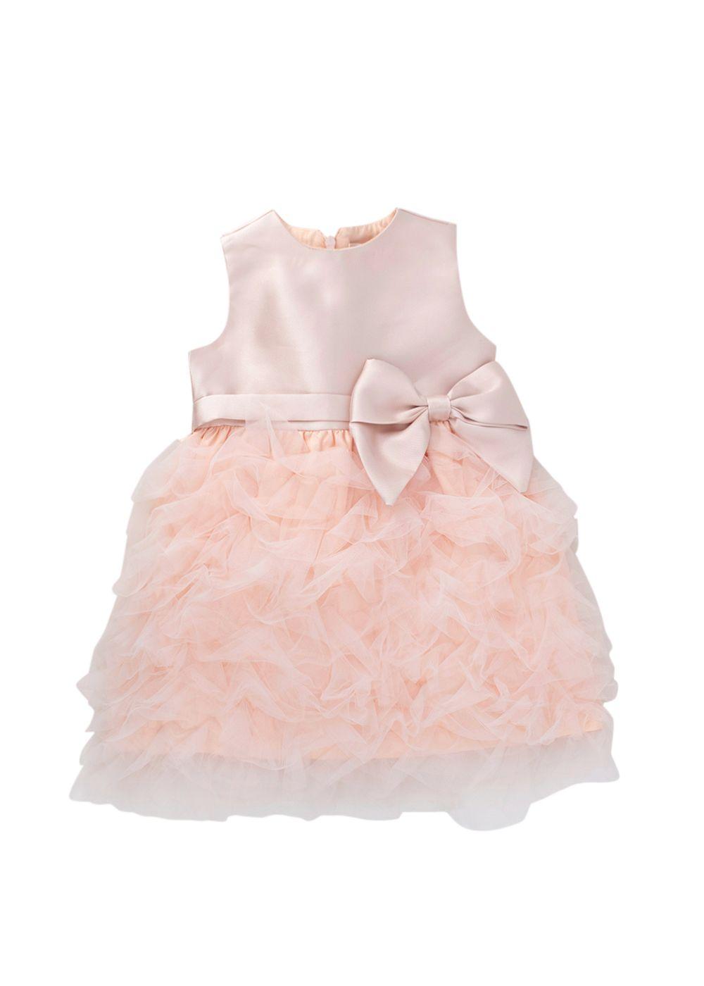 Nanan Baby Pink Tulle Tiered Dress 12months