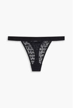 Stella McCartney Black Logo Thong