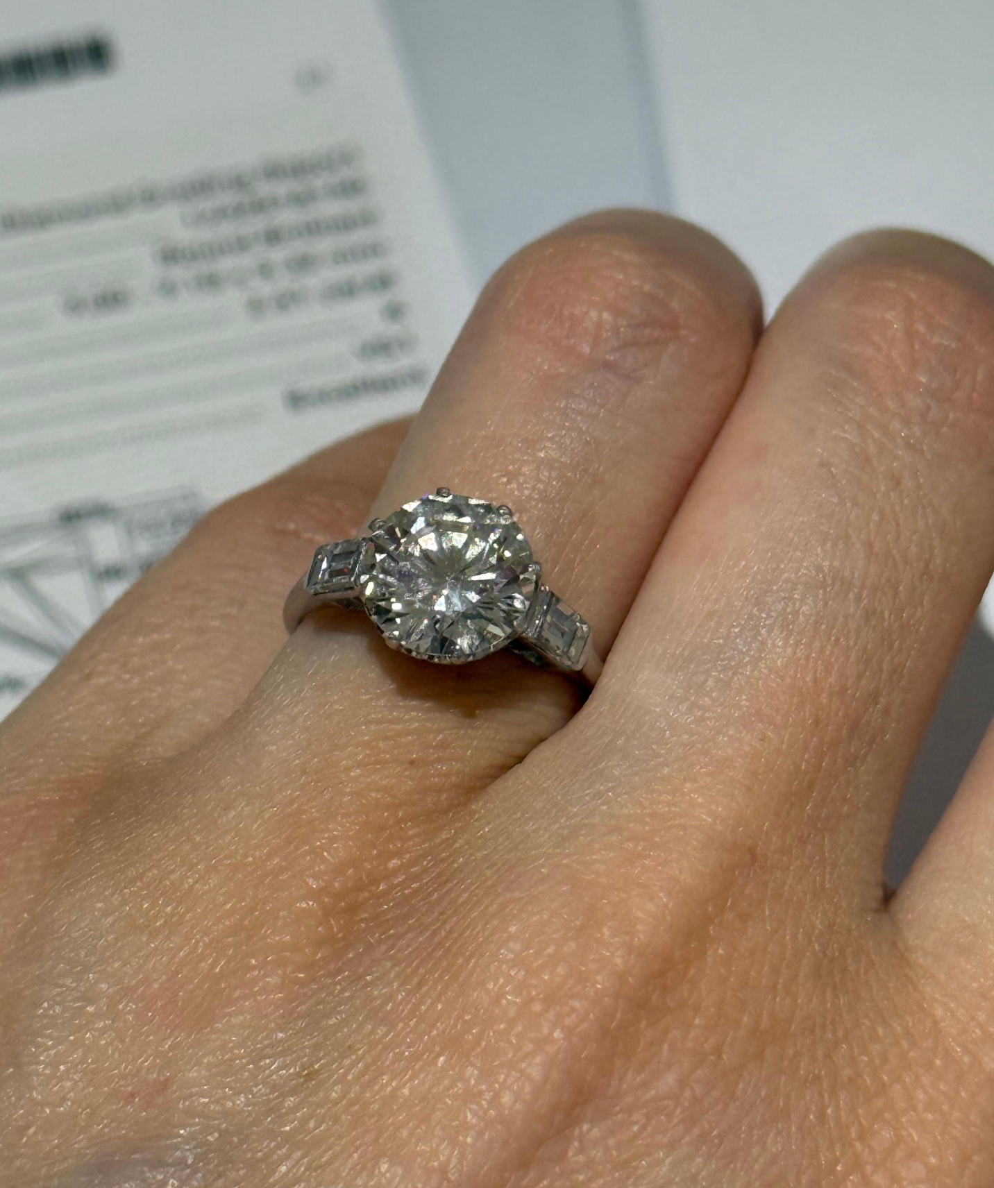 Bespoke 2.4 Carat Fine Diamond Solitaire
