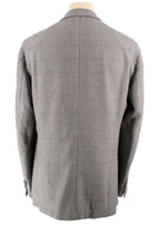 Loro Piana Grey Check Wool Single-breasted Blazer