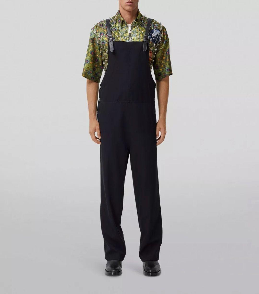 Burberry Black Mohair Blend Jumpsuit