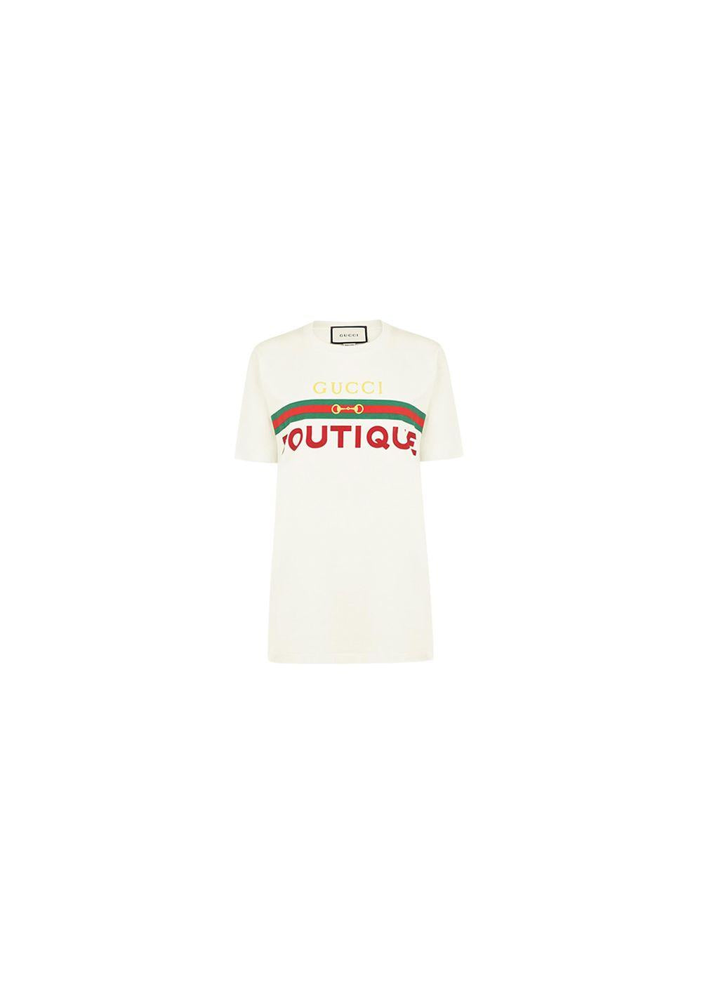 Ivory cotton jersey Boutique t-shirt