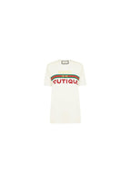 Ivory cotton jersey Boutique t-shirt