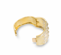 18ct yellow gold & diamond cuff bracelet 15.00ct TDW