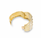 18ct yellow gold & diamond cuff bracelet 15.00ct TDW