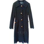Dolce & Gabbana Wool Lace Longline Coat