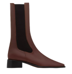 Neous Brown Leather Mid-Length Chelsea Boots