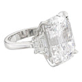 Verde 6ct IGI Certified Lab Grown Asscher Cut Diamond Ring