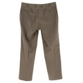 Canali Brown Cotton Straight Leg Trousers