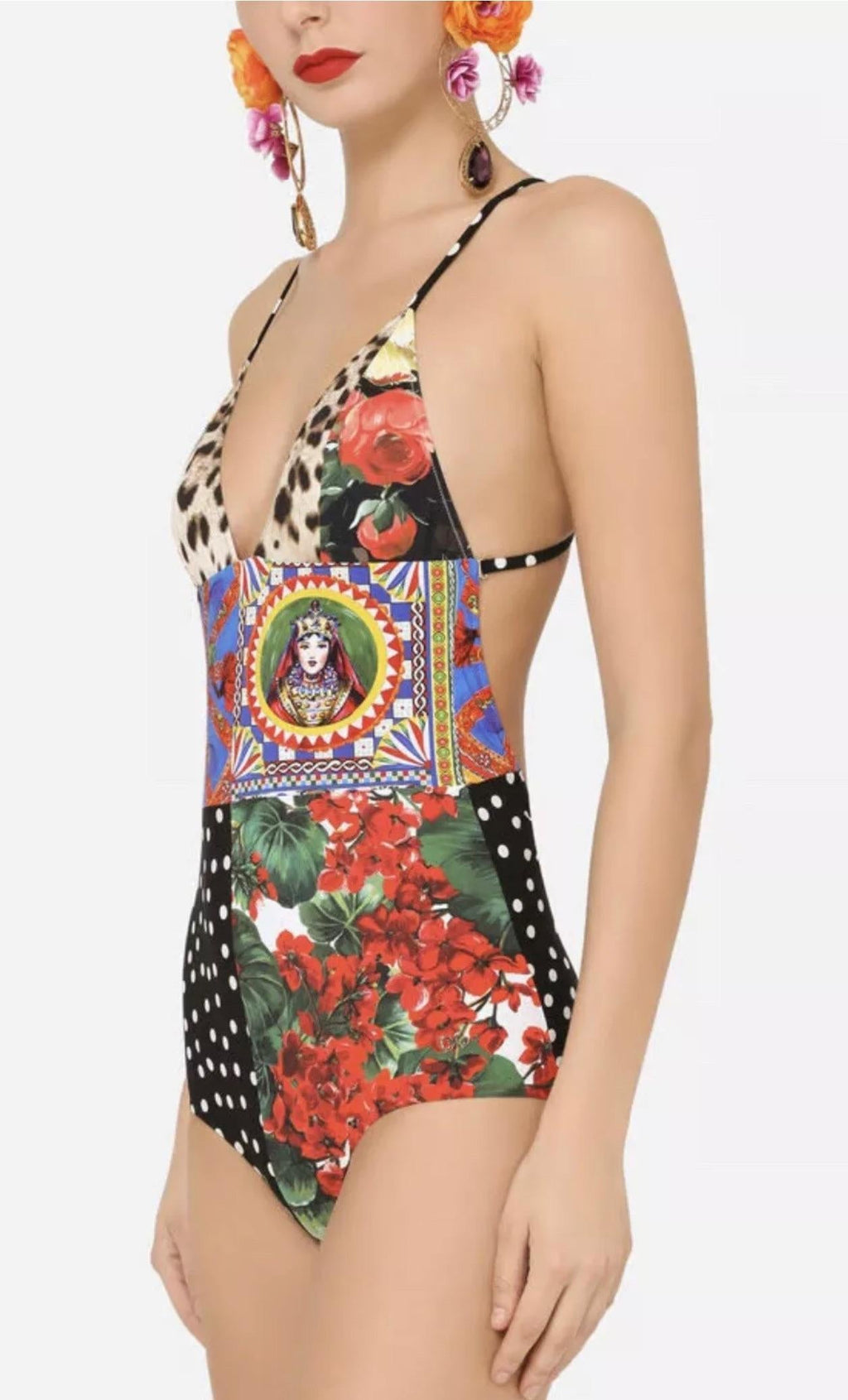 Sicily Floral Patchwork Swimsuit