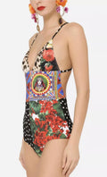 Sicily Floral Patchwork Swimsuit
