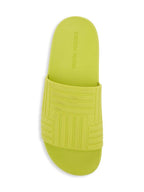 Bottega Veneta Kiwi Rubber Carpet Pool Slides