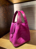 Hermes Rose Scheherazade Matte Alligator Mississippiensis Picotin 18