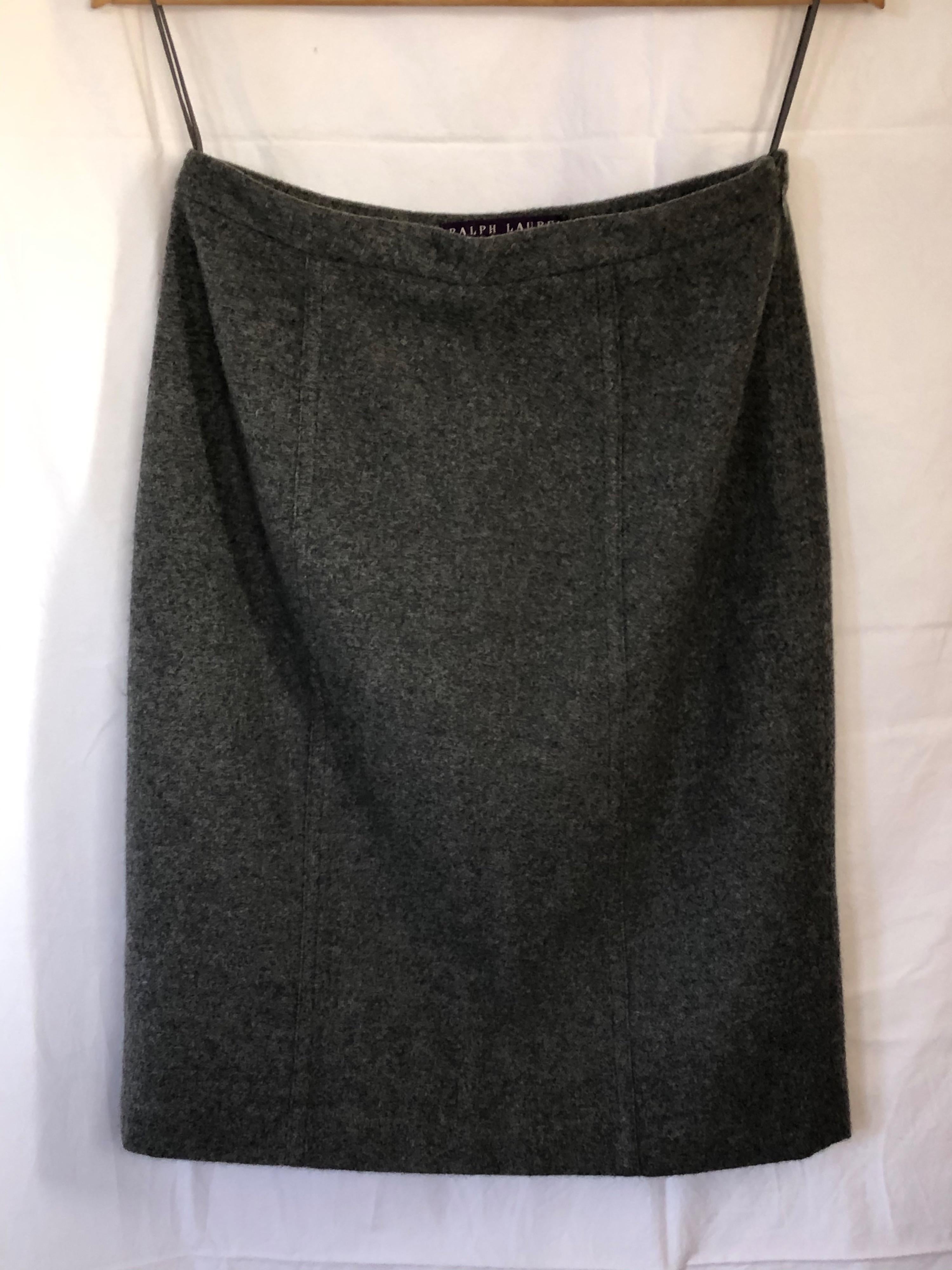 Collection Grey Cashmere Skirt