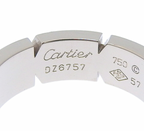 Cartier Tank Française Ring 18K White Gold Size 8.5