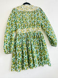 Zimmermann Green Golden Plisse Mini Dress