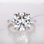 Verde 5ct IGI Lab-grown Round Cut VS2 Diamond Ring