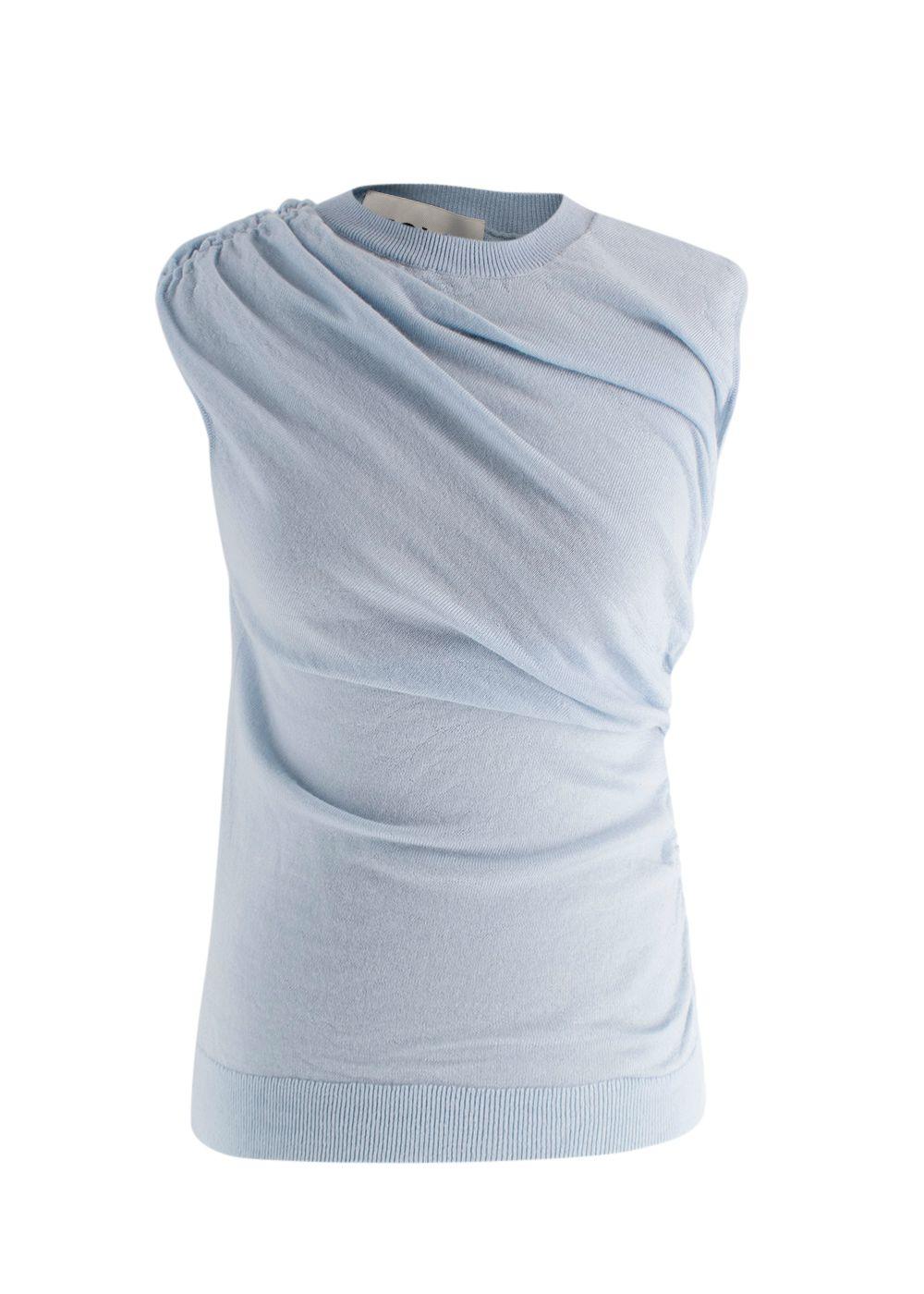 Tove Soft Blue Wool 'Vita' Sleeveless Knit