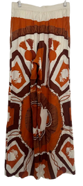 Hermes Printed Silk Palazzo Pants