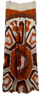 Hermes Printed Silk Palazzo Pants