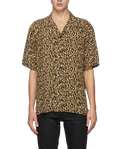 Saint Laurent Brown Printed Short Sleeve Shirt