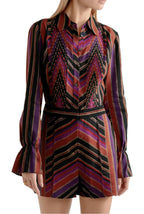DVF Printed Wool & Silk Ariella Playsuit