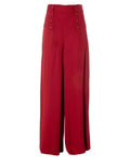 Red Wide Leg Trousers