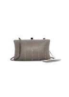 Dimple Mesh Clutch Pewter